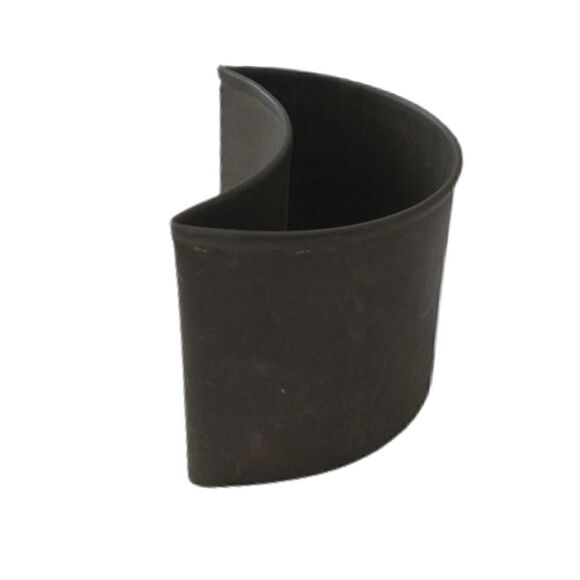 Antique Tin Crescent Moon Cookie Cutter Primitive Soldered Patina Farmhouse Vtg - Picture 6 of 12